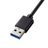 USB-3H322BK / USB3.1 Gen1 ハブ付き ギガビットLANアダプタ