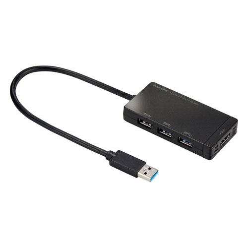 USB-3H332BK / USBハブ（USB3.2 Gen1・HDMI）