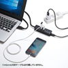 USB-3H405BK 磁石付USB3.0 4ポートハブ USB-3H405BK / 磁石付USB3.0 4ポートハブ