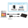 USB-3H418BK / USB 3.2 Gen1ハブ（4ポート・セルフ/バスパワー両用）