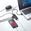USB-3H420BK 急速充電ポート付きUSB3.1 Gen1 ハブ USB-3H420BK / 急速充電ポート付きUSB3.1 Gen1 ハブ