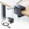 USB-3H434BK クランプ固定式 USB3.2 Gen1 ハブ USB-3H434BK / クランプ固定式 USB3.2 Gen1 ハブ