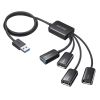 USB-3H436BK USB3.2 Gen1+USB2.0 コンボハブ(4ポート) USB-3H436BK / USB3.2 Gen1+USB2.0 コンボハブ(4ポート)