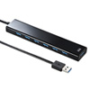 USB-3H703BK 急速充電ポート付きUSB3.0ハブ(7ポート・ブラック) USB-3H703BK / 急速充電ポート付きUSB3.0ハブ(7ポート・ブラック)
