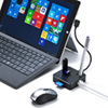 USB-3HC201BK 有線LANポート付USB3.0ハブ(ブラック) USB-3HC201BK / 有線LANポート付USB3.0ハブ(ブラック)