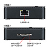 USB-3HC201BK 有線LANポート付USB3.0ハブ(ブラック) USB-3HC201BK / 有線LANポート付USB3.0ハブ(ブラック)