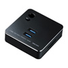 USB-3HC201BK 有線LANポート付USB3.0ハブ(ブラック) USB-3HC201BK / 有線LANポート付USB3.0ハブ(ブラック)