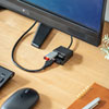 USB-3HC315BKN USB3.2Gen1+USB2.0コンボハブ カードリーダー付き USB-3HC315BKN / USB3.2Gen1+USB2.0コンボハブ カードリーダー付き