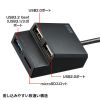 USB-3HC315BKN USB3.2Gen1+USB2.0コンボハブ カードリーダー付き USB-3HC315BKN / USB3.2Gen1+USB2.0コンボハブ カードリーダー付き
