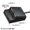 USB-3HC315BKN / USB3.2Gen1+USB2.0コンボハブ　カードリーダー付き