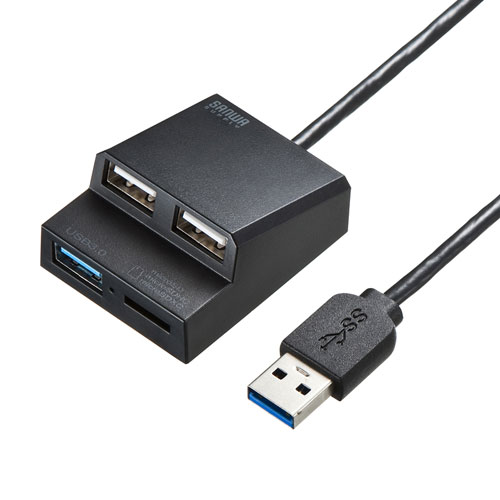 USB-3HC315BKN【USB3.2Gen1+USB2.0コンボハブ カードリーダー付き ...