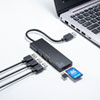 USB-3HC316BK USB3.1+USB2.0コンボハブ(カードリーダー付き・ブラック) USB-3HC316BK / USB3.1+USB2.0コンボハブ(カードリーダー付き・ブラック)