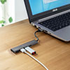 USB-3HC317S USB 3.2 Gen1 3ポートスリムハブ(microSDカードリーダー付き) USB-3HC317S / USB 3.2 Gen1 3ポートスリムハブ(microSDカードリーダー付き)