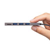 USB-3HC317S USB 3.2 Gen1 3ポートスリムハブ(microSDカードリーダー付き) USB-3HC317S / USB 3.2 Gen1 3ポートスリムハブ(microSDカードリーダー付き)