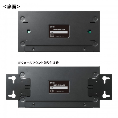 USB-3HFA07 / 産業用USB 5Gbpsハブ（7ポート）