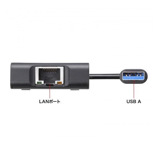 USB-3HLS8BK / USBハブ付き 2.5ギガビットLANアダプタ（USB A接続）