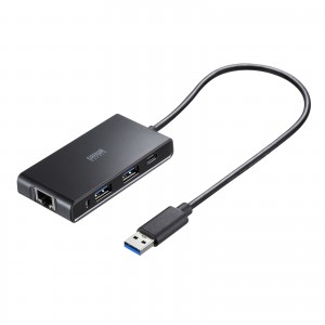 USB-3HLS8BK / USBハブ付き 2.5ギガビットLANアダプタ