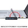 USB-3HSC1BK / USB3.0 4ポートハブ（ブラック）