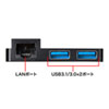 USB-3HSS2BK / Surface用USB3.0USBハブ（ブラック）
