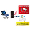 USB-3HSS2BK / Surface用USB3.0USBハブ（ブラック）