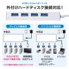 USB-3HTV433W HDD接続対応 USB3.2 Gen1 4ポートハブ USB-3HTV433W / HDD接続対応 USB3.2 Gen1 4ポートハブ