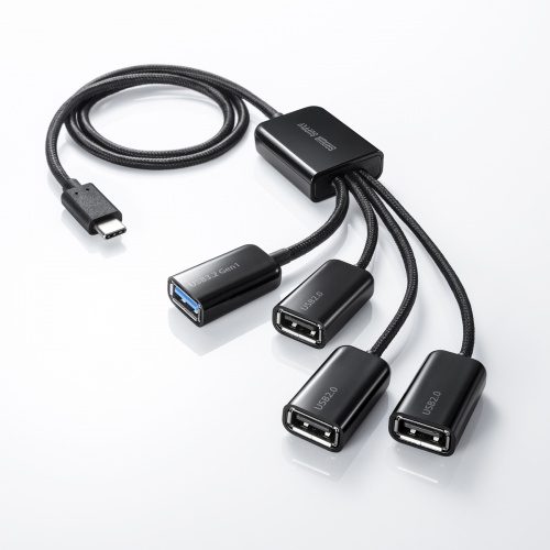 USB-3TC436BK / USB3.2 Gen1+USB2.0 Type-Cコンボハブ（4ポート）