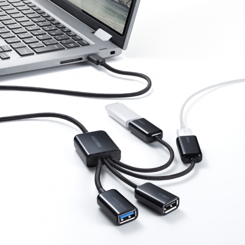 USB-3TC436BK / USB3.2 Gen1+USB2.0 Type-Cコンボハブ（4ポート）