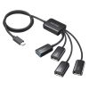 USB-3TC436BK USB3.2 Gen1+USB2.0 Type-Cコンボハブ(4ポート) USB-3TC436BK / USB3.2 Gen1+USB2.0 Type-Cコンボハブ(4ポート)