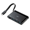 USB-3TCH10BK / 有線LANアダプタ付きUSB　Type-Cハブ