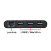 USB-3TCH10BK 有線LANアダプタ付きUSB Type-Cハブ USB-3TCH10BK / 有線LANアダプタ付きUSB Type-Cハブ