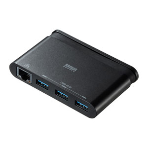 USB-3TCH10BK / 有線LANアダプタ付きUSB Type-Cハブ
