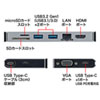 USB-3TCH13S2 / USB Type-C ドッキングハブ（VGA・HDMI・LANポート・カードリーダー搭載）