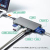 USB-3TCH13S2 USB Type-C ドッキングハブ(VGA・HDMI・LANポート・カードリーダー搭載) USB-3TCH13S2 / USB Type-C ドッキングハブ(VGA・HDMI・LANポート・カードリーダー搭載)