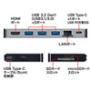 USB-3TCH14S2 / USB Type-C ドッキングハブ（HDMI・LANポート・カードリーダー搭載）