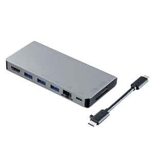 USB-3TCH14S / USB Type-C ドッキングハブ(HDMI・LANポート・SDカードリーダー付き)