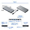 USB-3TCH14S USB Type-C ドッキングハブ(HDMI・LANポート・SDカードリーダー付き) USB-3TCH14S / USB Type-C ドッキングハブ(HDMI・LANポート・SDカードリーダー付き)