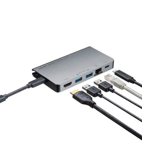 USB-3TCH15S2 / USB Type-C ドッキングハブ（HDMI・LANポート搭載）