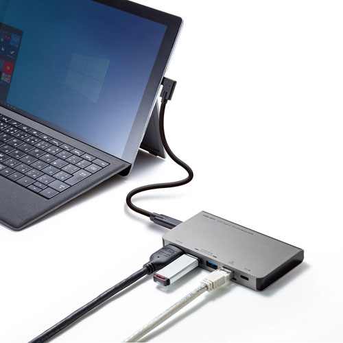 USB-3TCH15S2 / USB Type-C ドッキングハブ（HDMI・LANポート搭載）