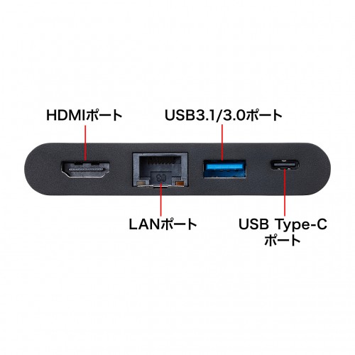 USB-3TCH16BK / USB Type-Cドッキングハブ