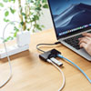 USB-3TCH20BK USB Type-Cハブ付き ギガビットLANアダプタ USB-3TCH20BK / USB Type-Cハブ付き ギガビットLANアダプタ