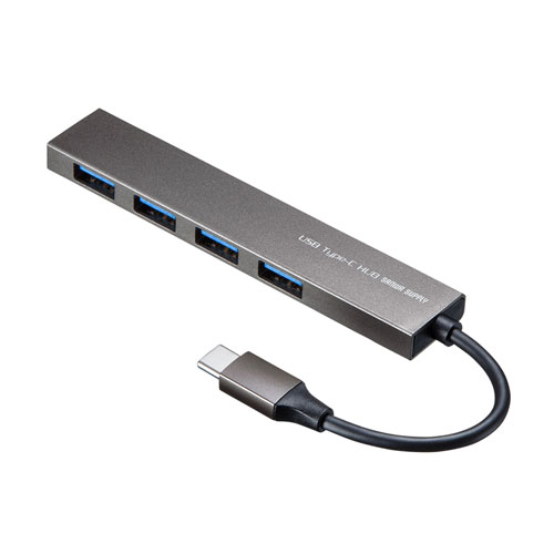 SANWA SUPPLY 【アウトレット】 サンワサプライ USB Type-C 4ポートスリムハブ [USB-3TCH25S] USBバスパワー
