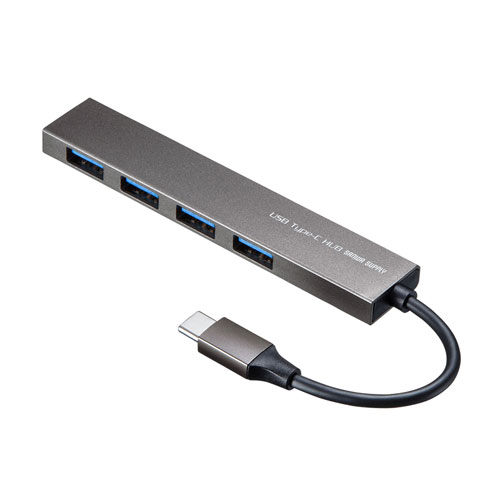 USB-3TCH25SN / USB Type-C 4ポートスリムハブ