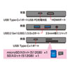 USB-3TCH29BK / タブレットスタンド付きUSBドッキングハブ