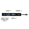USB-3TCH30BK USB Type-Cモバイルドッキングステーション(USB3.2 Gen1・LAN・HDMI・VGA) USB-3TCH30BK / USB Type-Cモバイルドッキングステーション(USB3.2 Gen1・LAN・HDMI・VGA)