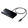 USB-3TCH30BK / USB Type-Cモバイルドッキングステーション（USB3.2 Gen1・LAN・HDMI・VGA）