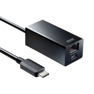 USB-3TCH32BK / USB Type-Cハブ付き ギガビットLANアダプタ