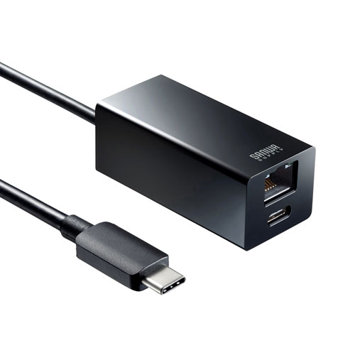 USB-3TCH32BK / USB Type-C ギガビットLANアダプタ（USBハブ付）