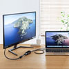 USB-3TCH34BK USB Type-C HDMI変換アダプタ(USBハブ付) USB-3TCH34BK / USB Type-C HDMI変換アダプタ(USBハブ付)