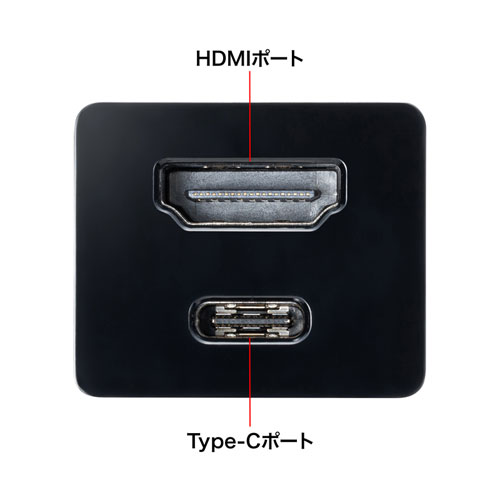 USB-3TCH34BK / USB Type-C HDMI変換アダプタ（USBハブ付）