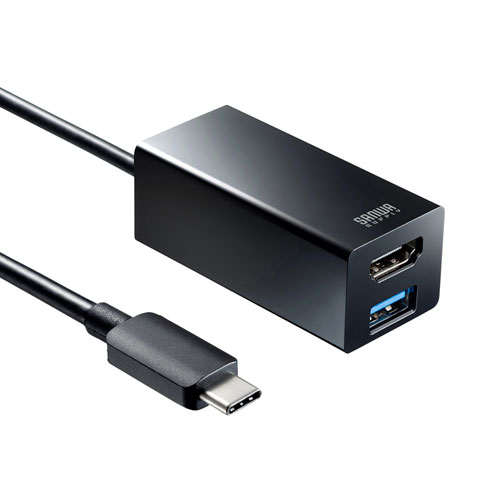 USB-3TCH35BK / USB Type-C HDMI変換アダプタ（USBハブ付）